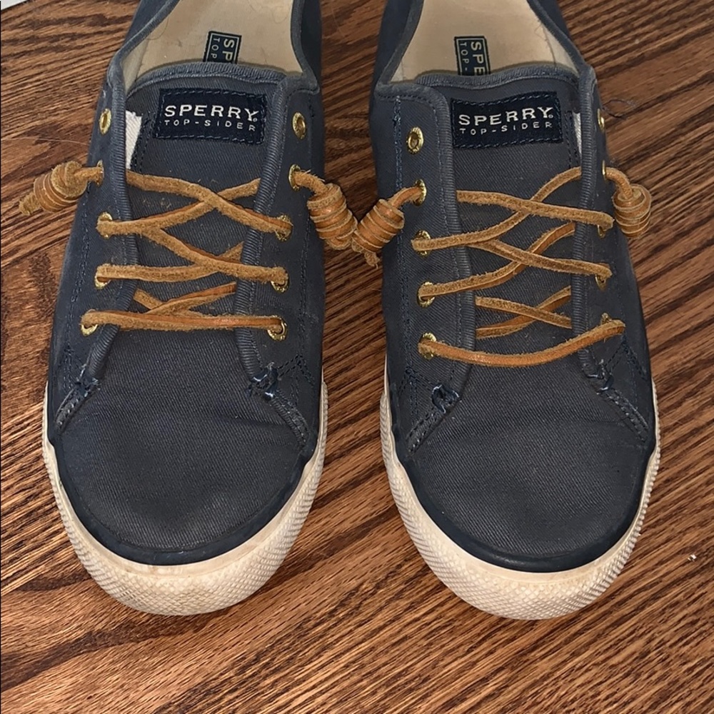 navy blue SPERRY sneakers